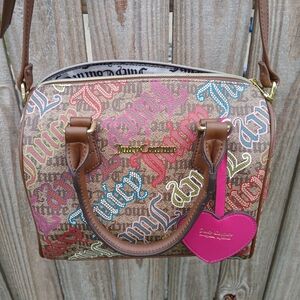 Juicy Couture Multicolor Logo Satchel Bag
